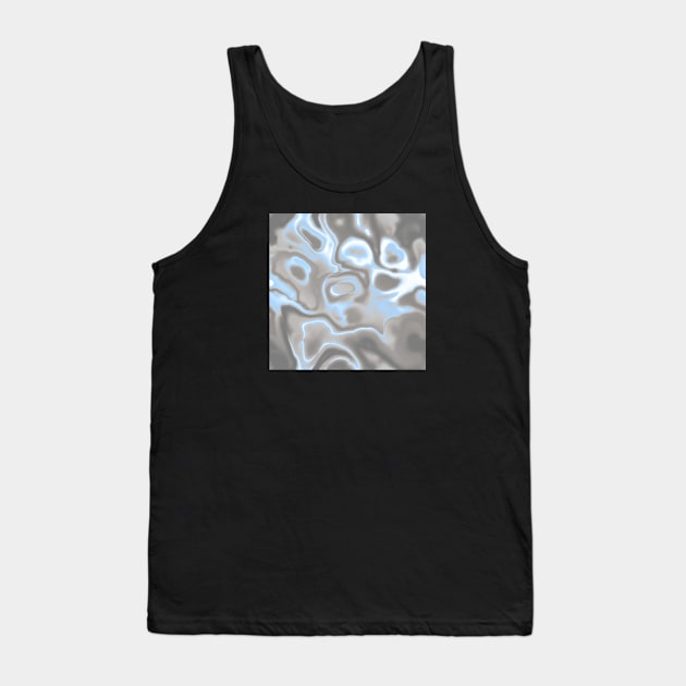 Demiboy Pride Abstract Swirled Spilled Paint Tank Top by VernenInk